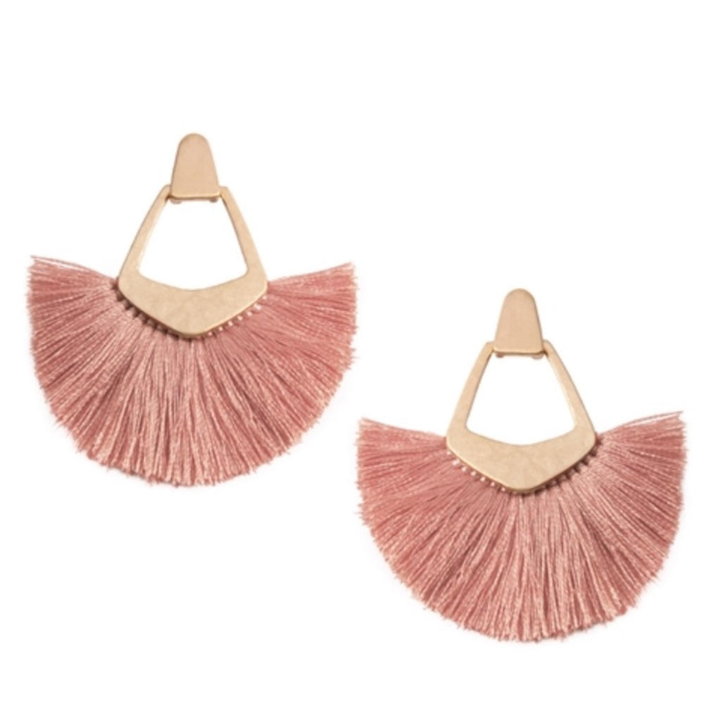 Bohemian Silky Thread Tassel Fringe Statement Drop Earrings
- DUSTY PINK - Picture 1 of 4